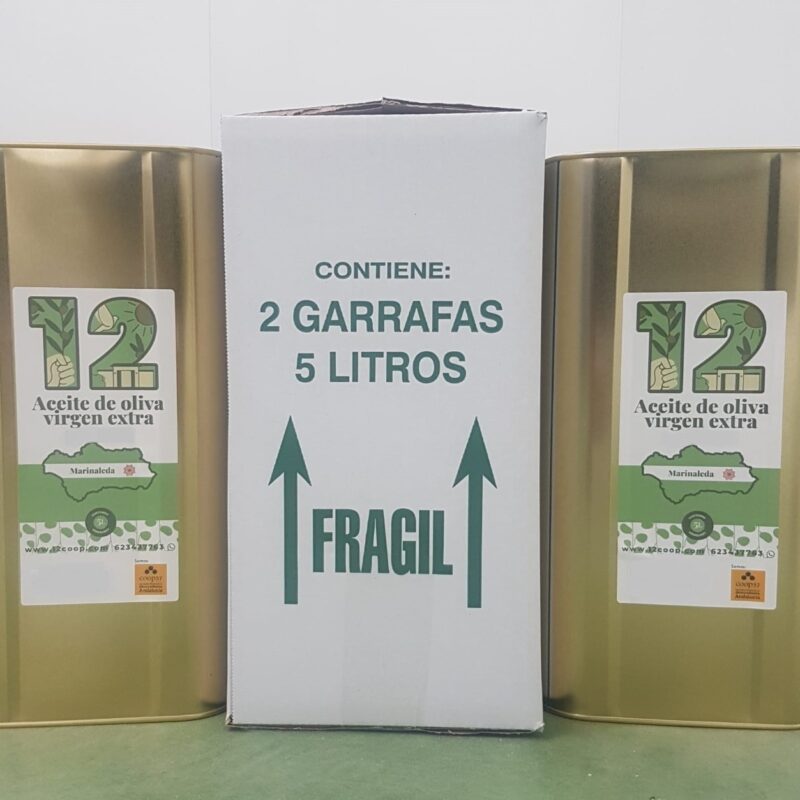 Caja de 2 latas de aceite de oliva virgen extra (Portes aparte)
