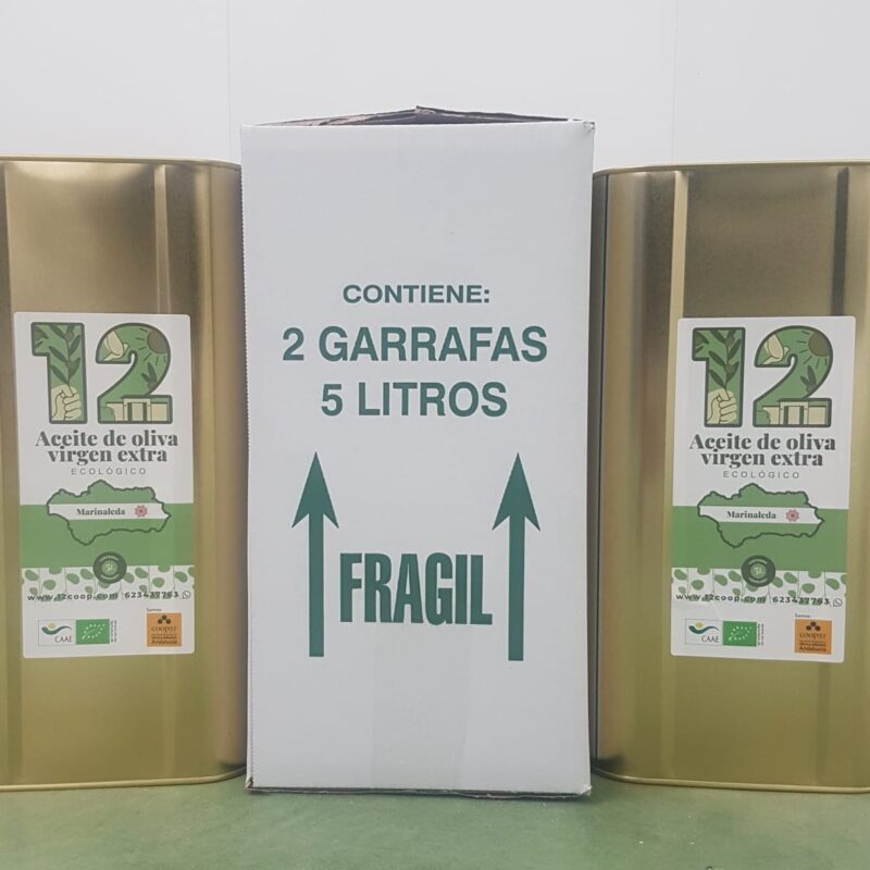 Caja de 2 latas de AOVE ECOLÓGICO (portes aparte)