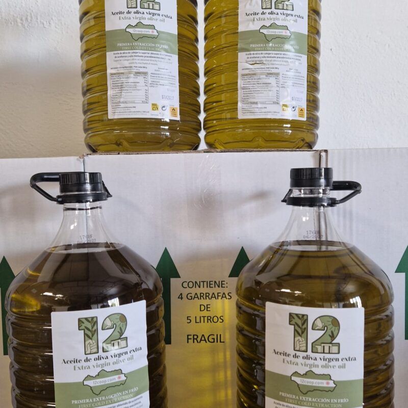 Caja de 4 garrafas de aceite de oliva virgen extra (portes a parte)